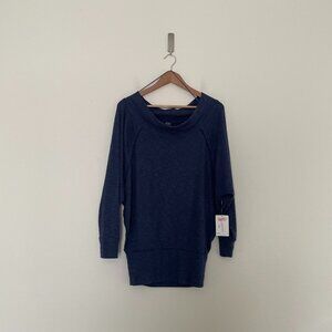 Free People We The Free Palisades Navy Off The Shoulder Top Size Small